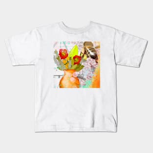 Mixed Media Honeybee Kids T-Shirt